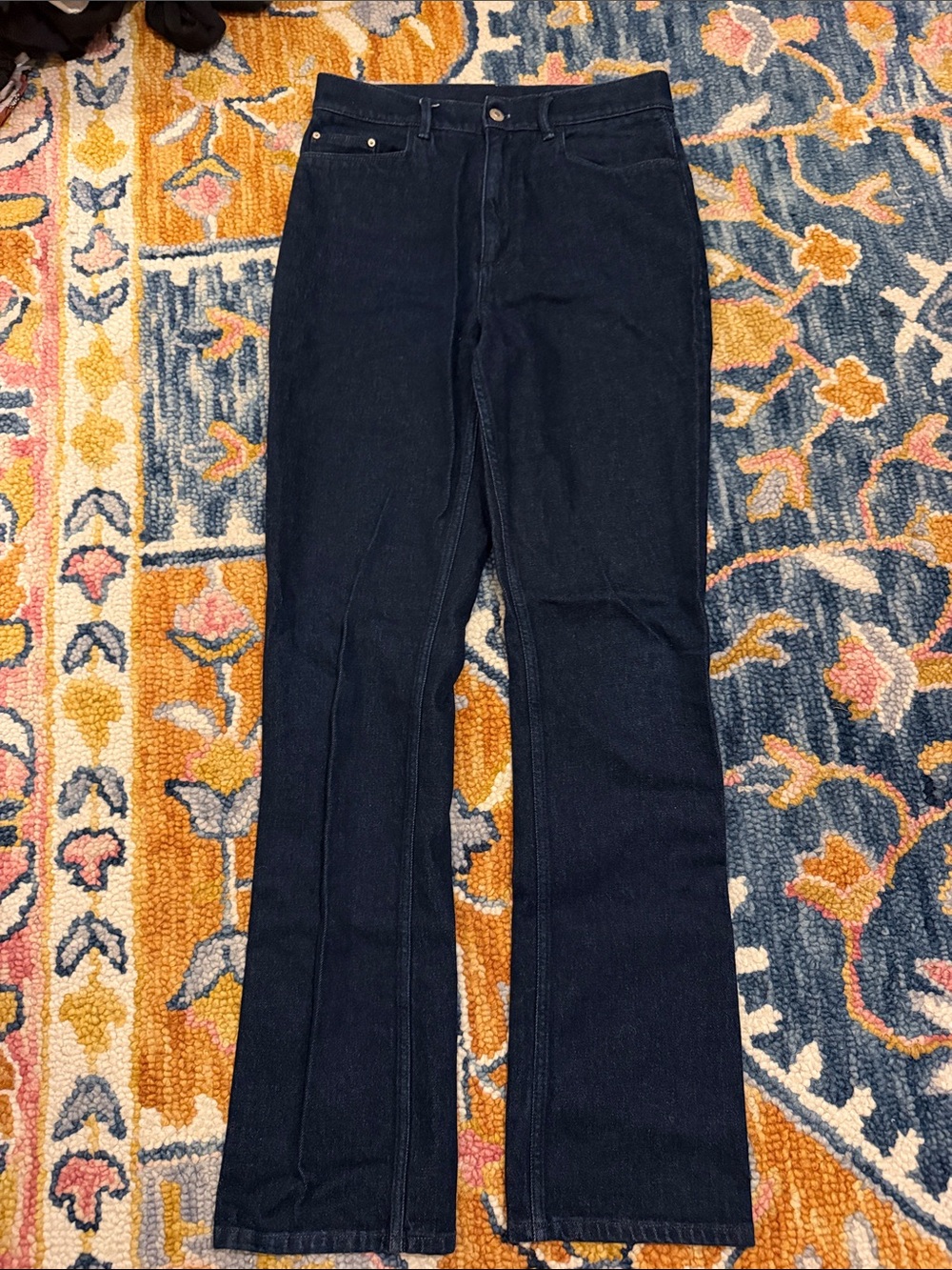 NWOT Wandler Classic High-Rise Straight Leg Jeans - Dark Blue SZ 30